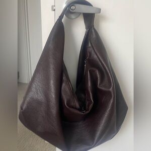 Brown tote bag